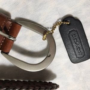Coach Braided Belt
